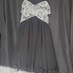 Brand new black and white homecoming dress